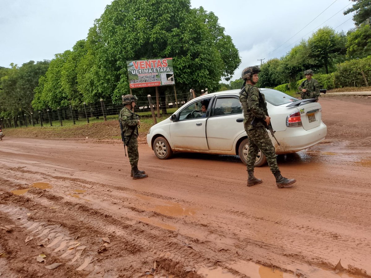 Uno de los patrullajes que está haciendo el Ejército en algunas zonas de Guaviare.