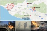 Las impactantes imágenes que dejan los incendios en California