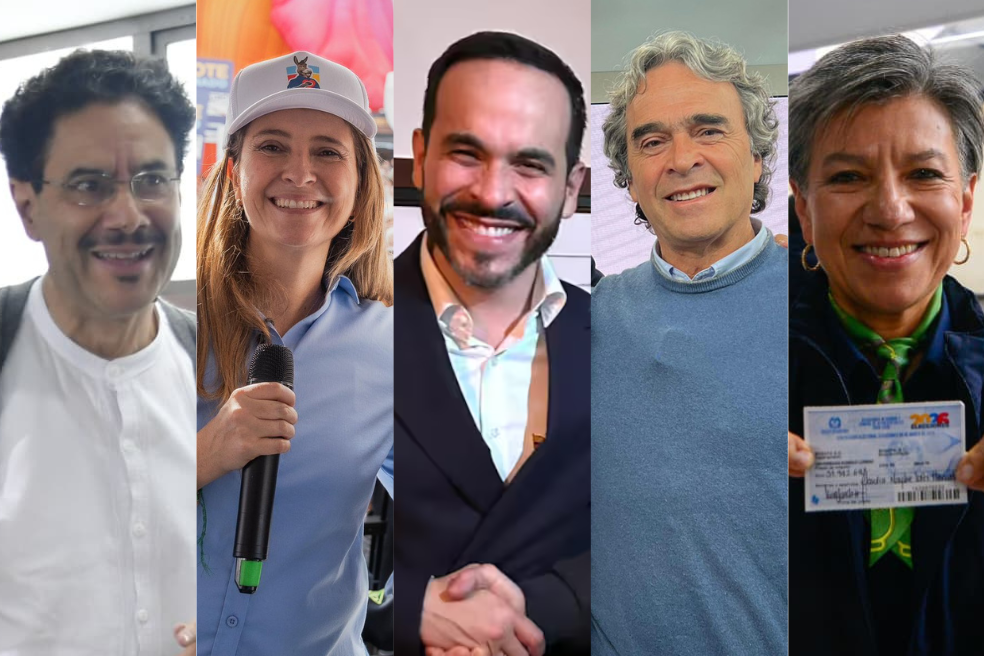 Los candidatos Iván Cepeda, Paloma Valencia, Abelardo de la Espriella, Sergio Fajardo y Claudia López buscan respaldo regional.