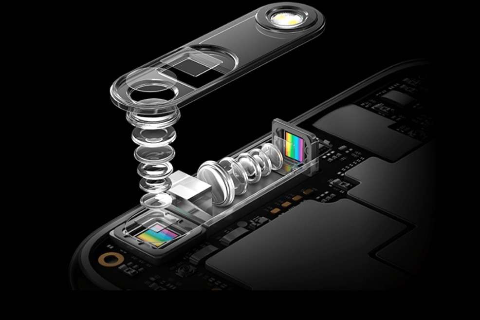 Tecnología de zoom de doble cámara 5x presentada en 2017. Este sistema nunca vio la luz en ningún dispositivo Oppo. / Página oficial de Oppo.