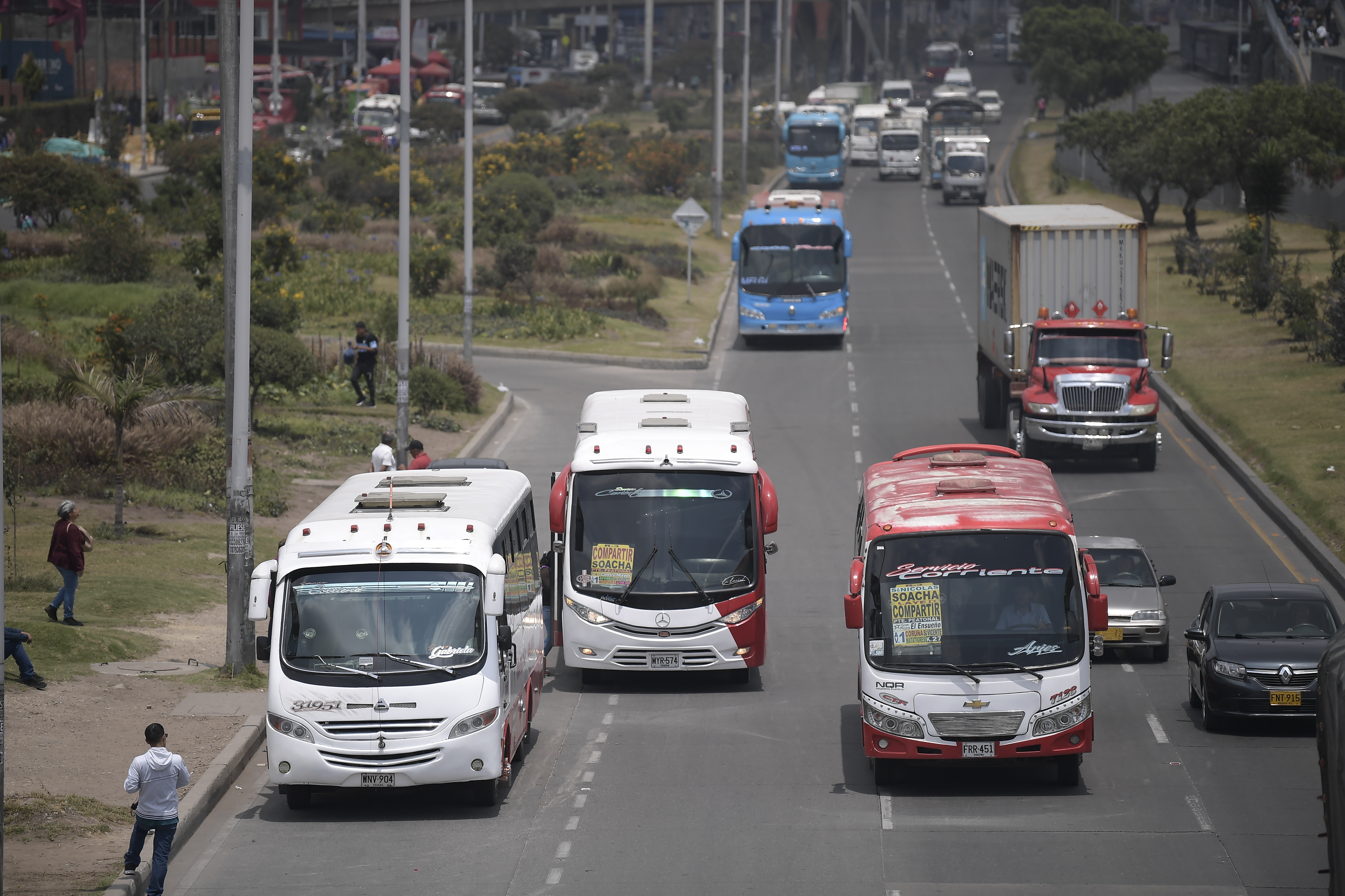Varios conductores tuvieron que guardar sus carros ante las extorsiones en Soacha