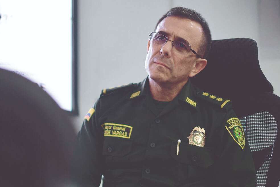 Nuevo director de la Policía Nacional, general Jorge Luis Vargas.