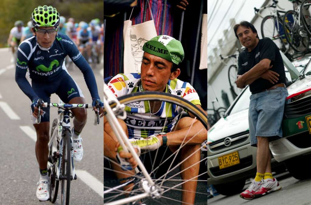 Nairo Quintana, Fabio Parra y Rafael Antonio Niño, tres de los referentes del ciclismo en Boyacá. / Archivo