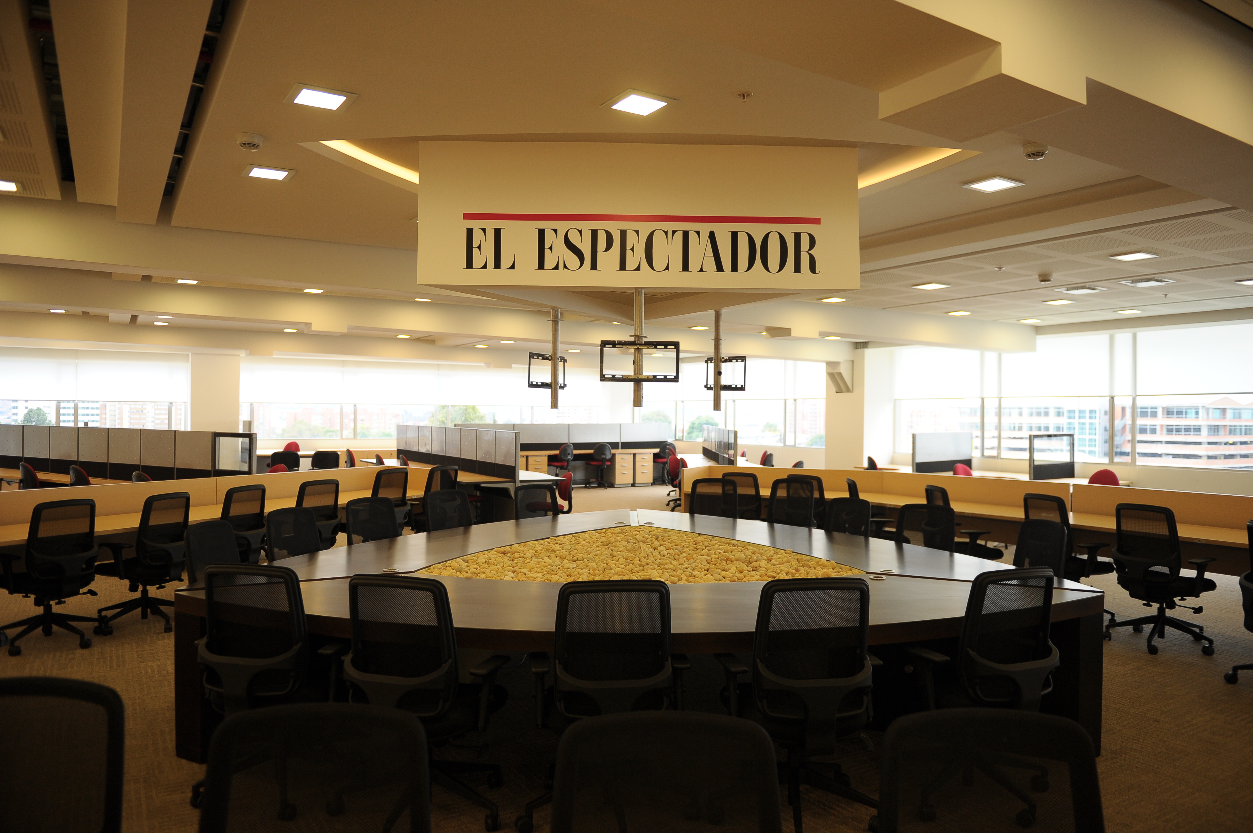 Instalaciones de la nueva sede del diario El Espectador, ubicada dentro de Caracol Televisión.