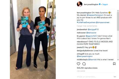 Plataforma de streaming Hulu se fortalece con Reese Witherspoon y Kerry Washington