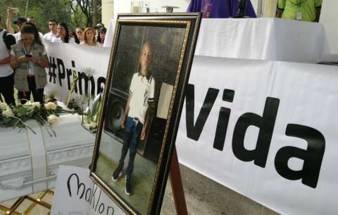 En Medellín realizan duelo por la muerte del niño Marlon Andrés Cuesta