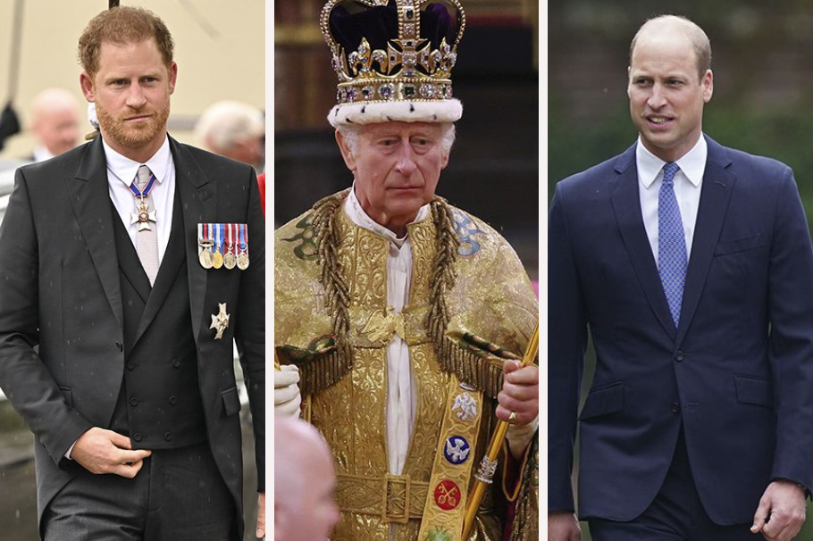 Carlos III, William, Harry