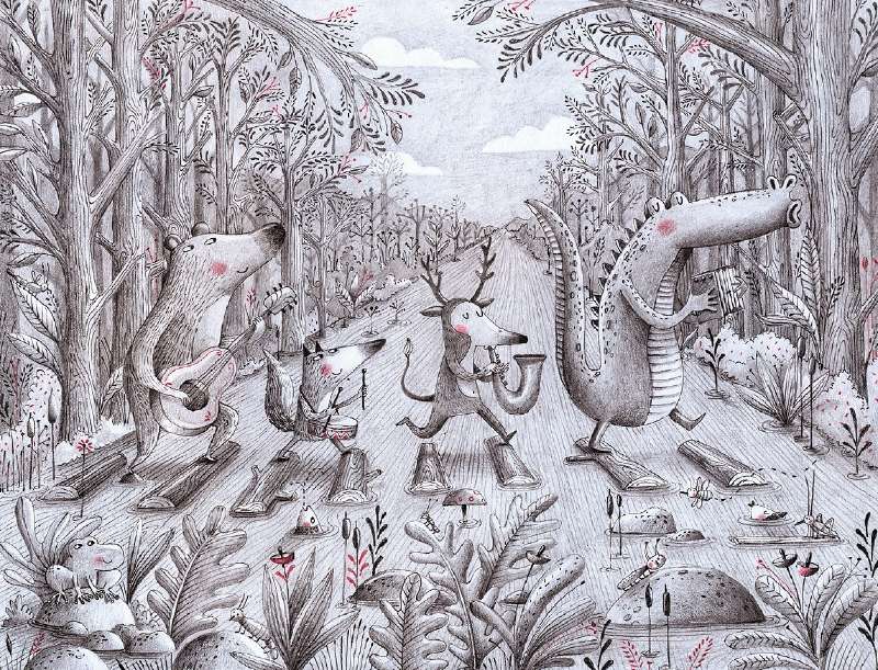 Muestra del trabajo de ilustración de Paula Bossio.