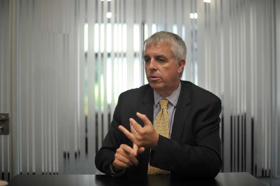 Mike Elliott, líder global de minería y metales de Ernst&Young, fue invitado al país por la Asociación Colombiana de Minería. / Gustavo Torrijos