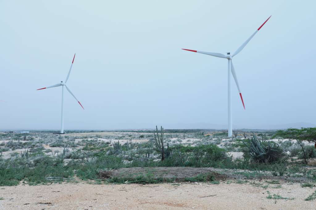 Energía eólica en La Guajira.