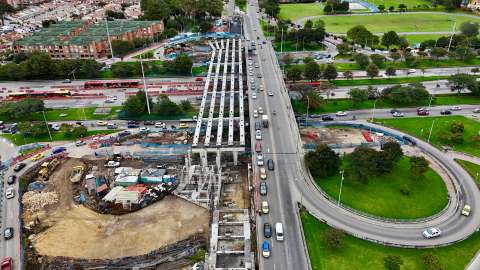 Entre retrasos y avances, así va el puente de la calle 153 sobre la Autonorte