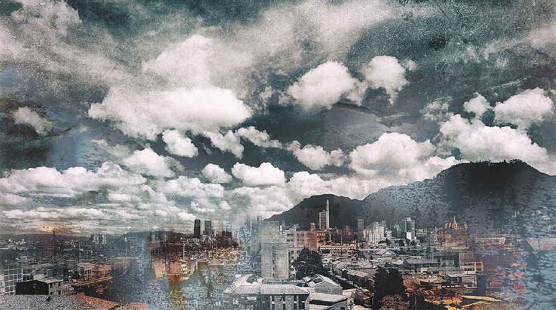 "BoGotham, vista al norte", fotopictografía de Susana Carrié