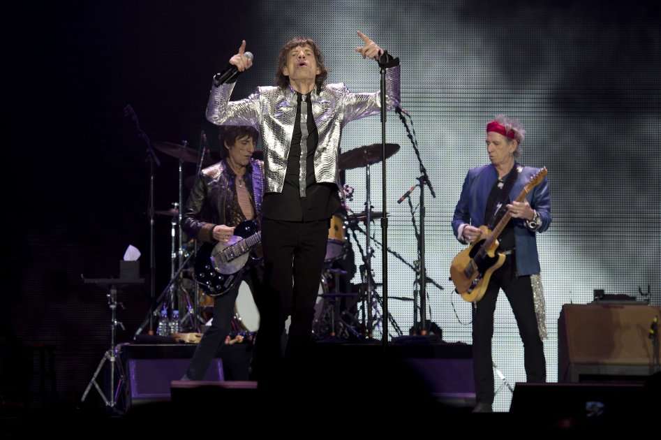 Los Rolling Stones en 2012.