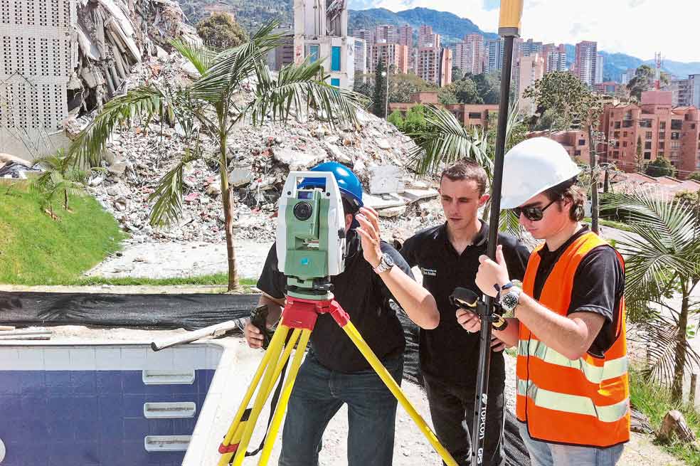 Por petición de la ciudadanía, la Alcaldía de Medellín está analizando la posibilidad de construir un parque “de la vida y la ética” en el terreno en el que estaba ubicado el edificio Space. / Fotos: Facultad de Ingeniería Uniandes.