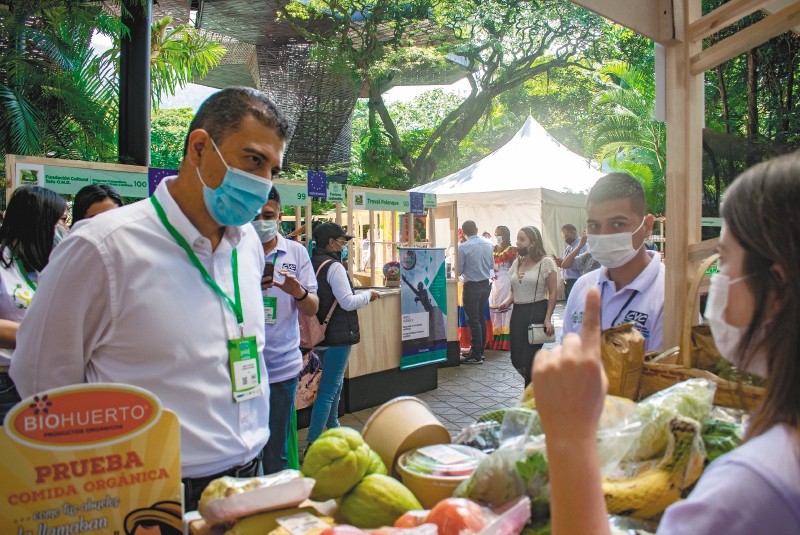 El Valle del Cauca estuvo presente en Bioexpo con 21 emprendedores, siendo una de las regiones con mayor participación. / Cortesía CVC