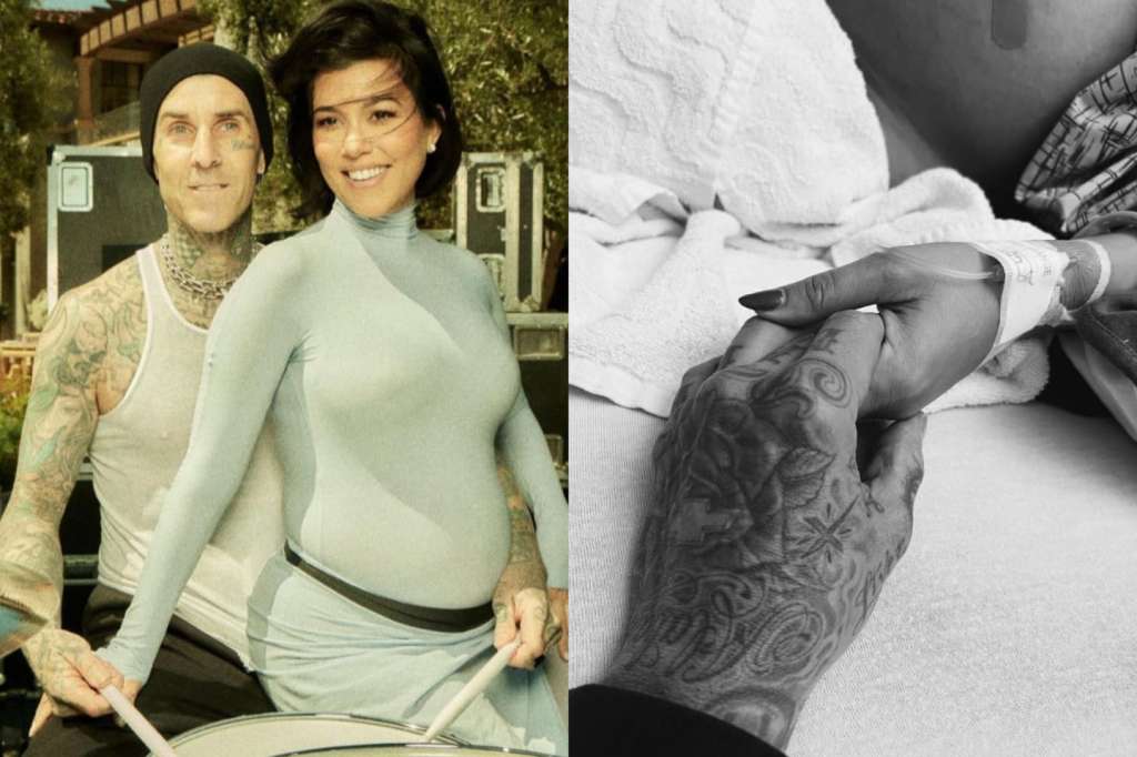 Kourtney Kardashian y Travis Barker son esposos de 2022 y esperan su primer hijo.
