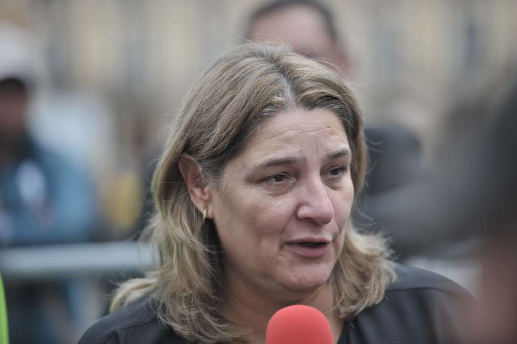 Ministra de cultura durante el último homenaje, en la Catedral Primada de Bogotá, al fallecido premio nobel Gabriel García Márquez