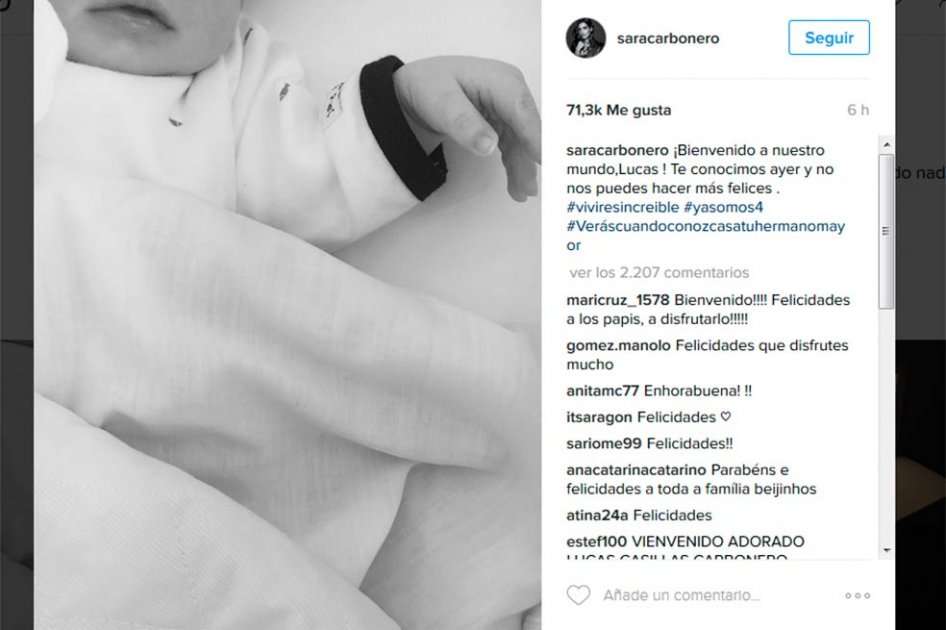 Imagen tomada de Instagram.com/saracarbonero