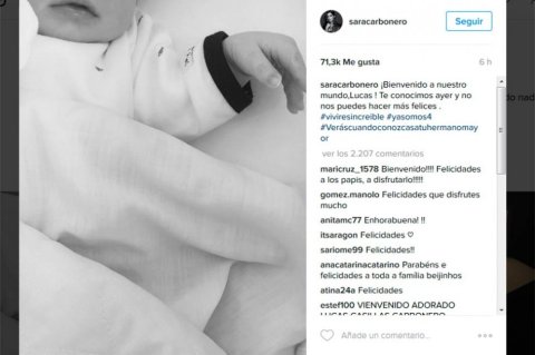 Iker Casillas y Sara Carbonero presentan a su segundo hijo