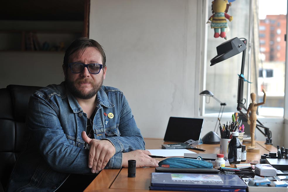 Andrés González empezó su carrera en 1991, cuando hizo parte de “El cartel del humor”. /Gustavo Torrijos - El Espectador