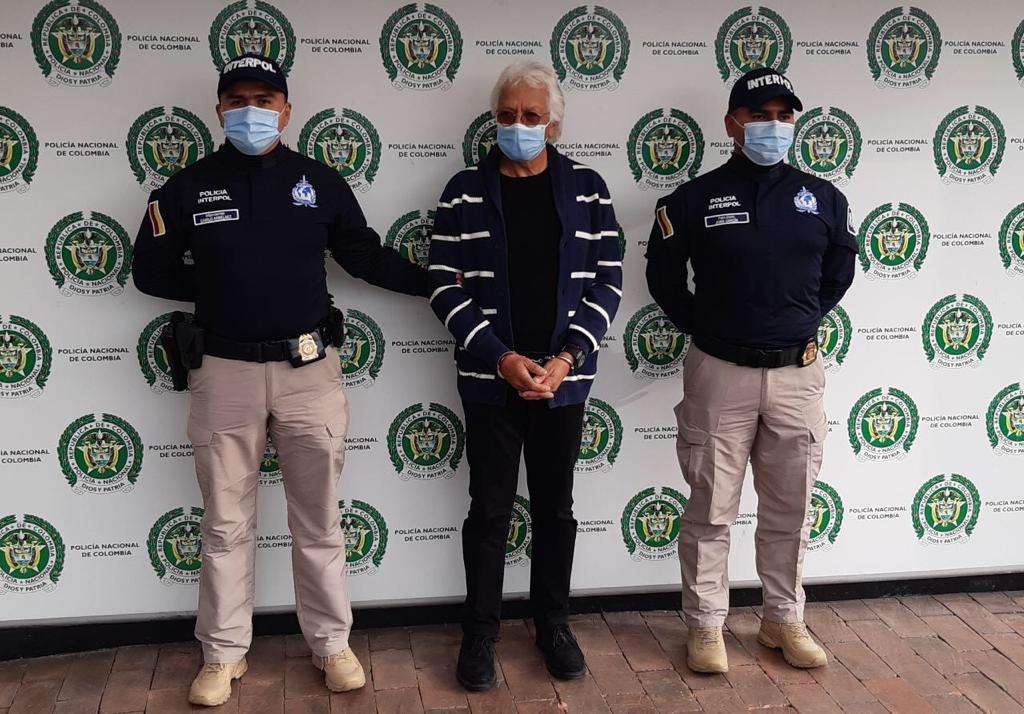Carlos Mahecha Díaz fue detenido el 16 de febrero de 2021 en la mañana, con una circular roja de Interpol expedida con fines de extradición.