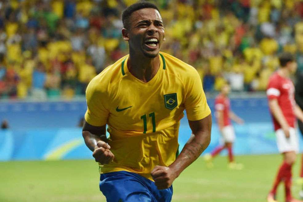 Gabriel Jesus, delantero de la selección de Brasil. / AFP