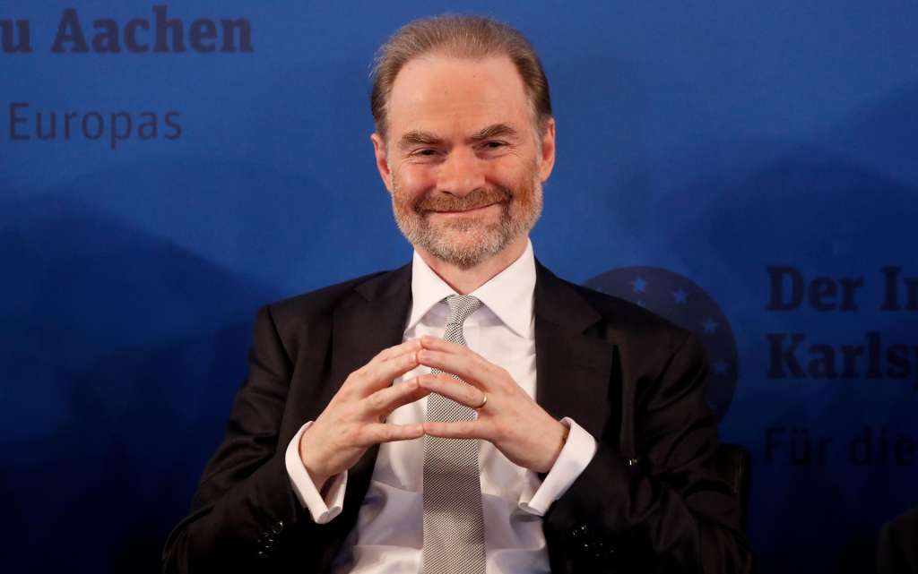 MADRID, 26/05/2026.- El historiador y autor británico Timothy Garton, galardonado con el Premio Princesa de Asturias de Ciencias Sociales. En la imagen, Timothy Garton durante la ceremonia de entrega del Premio Carlomagno (Karlspreis) en el ayuntamiento de Aquisgrán, Alemania, el 25 de mayo de 2017. EFE/FRIEDEMANN VOGEL
