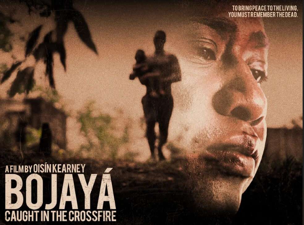 "Bojayá, entre fuegos cruzados" recoge la memoria de los habitantes de Bojayá (Chocó) sobre la masacre cometida por las Farc, donde murieron 79 personas. / Cortesía