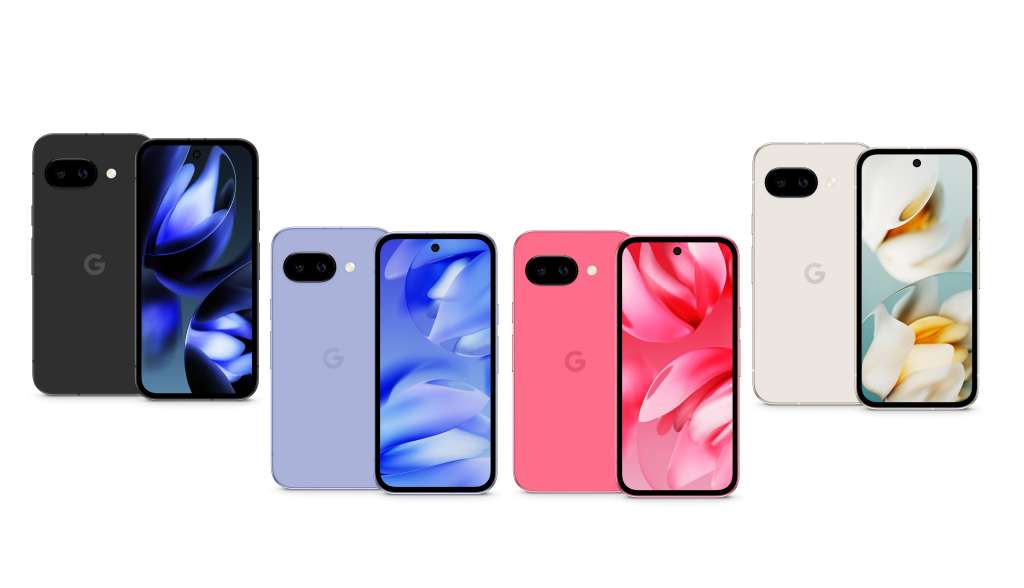 USA1402. NUEVA YORK (NY, EEUU), 19/03/2025.- Fotografía cedida por Google donde se muestra una gama de los cuatro colores disponibles de su nuevo teléfono de gama baja, el Pixel 9A, que estará disponible en abril, equipado con un chip Tensor G4 y mejor resistencia al agua. Google lanzó este miércoles su nuevo teléfono de gama baja, el Pixel 9A, a un precio inicial de 499 dólares y resalta que es un "excelente primer teléfono" para los niños. EFE/Google /SOLO USO EDITORIAL NO VENTAS /SOLO DISPONIBLE PARA ILUSTRAR LA NOTICIA QUE ACOMPAÑA /CRÉDITO OBLIGATORIO