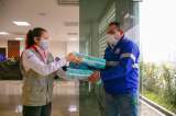 La Organización Internacional para las Migraciones donó 600 kits a caminantes