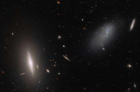 Hubble visita una galaxia vecina