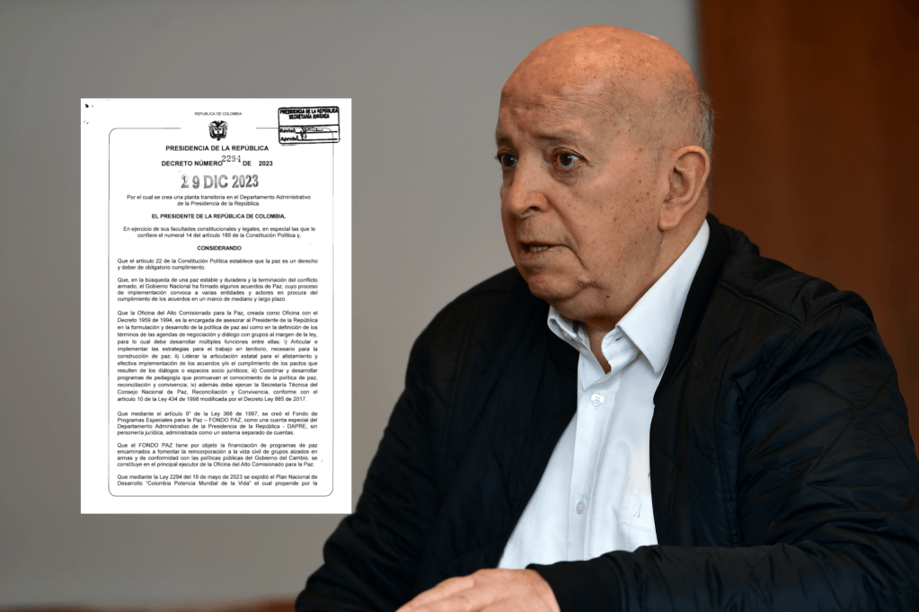 Otty Patiño es el nuevo comisionado para la Paz tras la salida de Danilo Rueda.