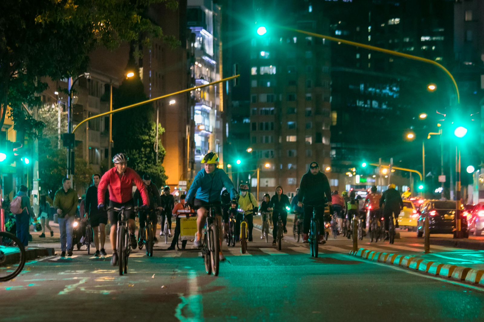 Ciclovía nocturna del 10 de agosto de 2023.