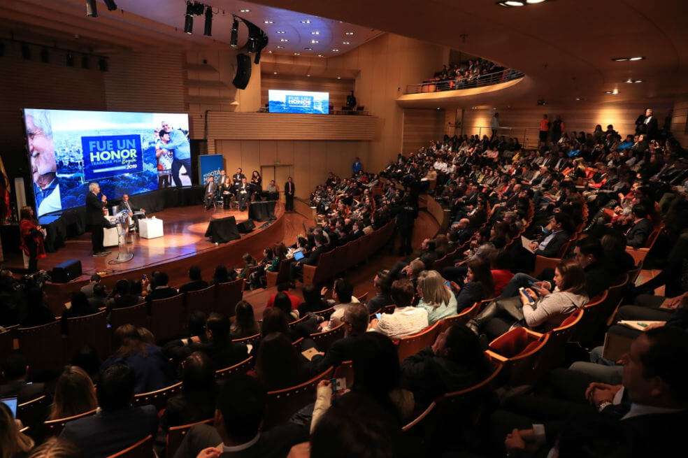 Durante la rendición, el alcalde Enrique Peñalosa ha hecho énfasis en las obras entregadas y las que dejó contratadas. / Alcaldía de Bogotá