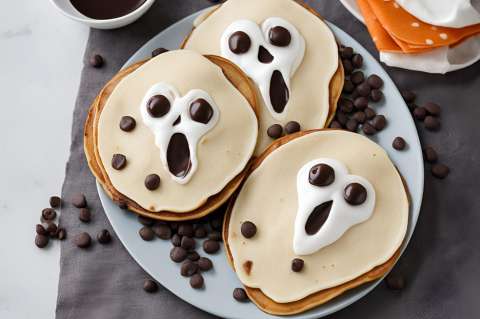 “Pancakes” fantasmales para sorprender a los más pequeños en Halloween
