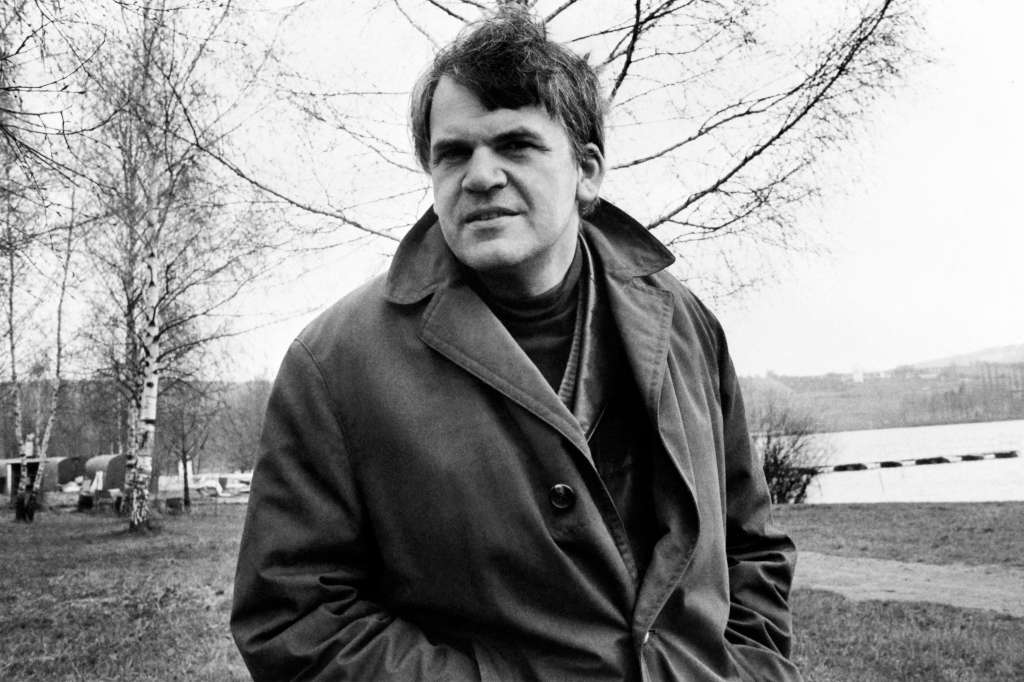 (FILES) This file photo taken on October 14, 1973 shows Czech-born French writer Milan Kundera.