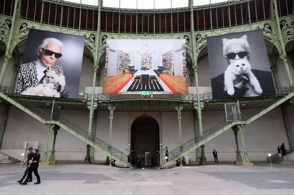 "¿Un entierro? ¡Prefiero morir!", afirmó en una ocasión Lagerfeld. / AFP