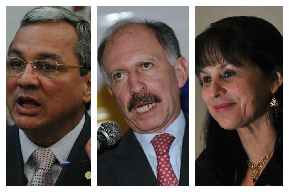 Henry Villarraga, Temístocles Ortega y Julia Emma Garzón./ Archivo