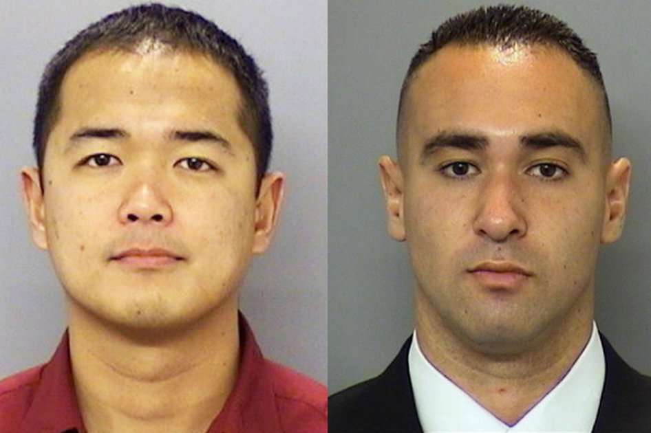El Departamento de Policía de San Diego suministró las imágenes de Jonathan DeGuzman (izquierda), quien murió en el ataque, y de Wade Irwin (derecha), quien está herido y será intervenido quirúrgicamente. / EFE