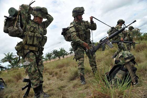 Imagen de referencia de integrantes del Ejército. Archivo El Espectador.
