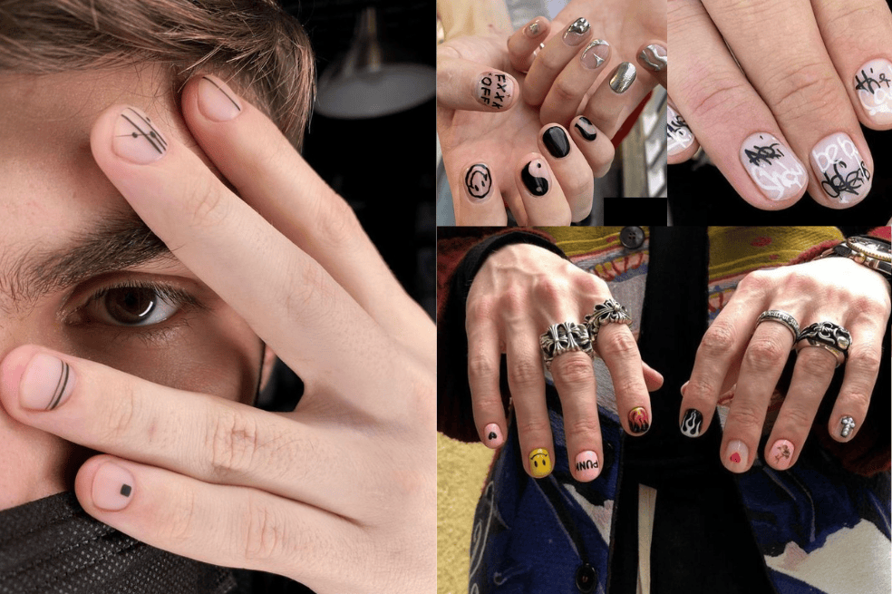 Te mostramos seis diseños de uñas para hombres de los que puedes inspírate. Únete a las tendencias de moda 2024.