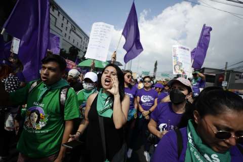 Mujeres del mundo marcharon por la reivindicación de sus derechos