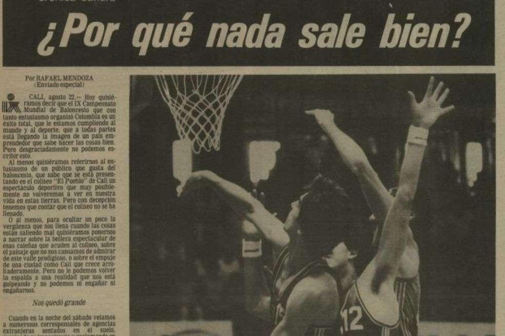 Las páginas de El Espectador sobre el Mundial de 1982. / Uso exclusivo archivo de El Espectador.