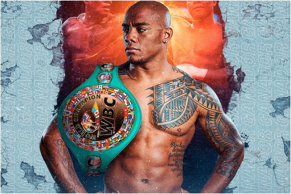 El boxeador vallecaucano Óscar 'Kaboom' Rivas, campeón mundial Bridger del CMB.