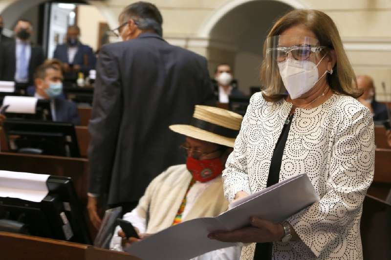 Margarita Cabello arrasó en la elección. Sus contrincantes apenas consiguieron 16 votos (Juan Carlos Cortés) y cero votos (Wilson Ruiz). / Cortesía Senado
