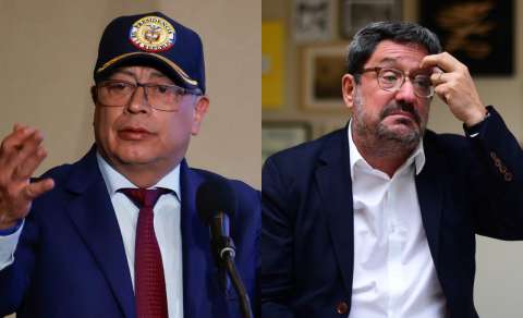 Petro llama “viejo egoísta” a Pacho Santos por sus críticas a la reforma pensional