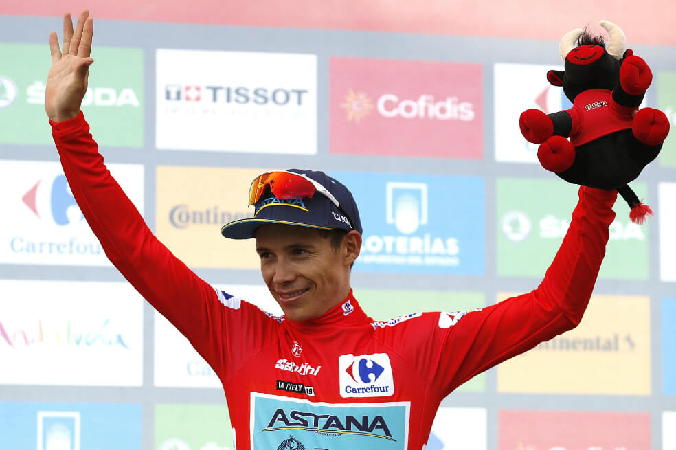En 2019 Miguel Ángel López fue líder durante tres jornadas de la Vuelta a España, en la que terminó quinto. / EFE