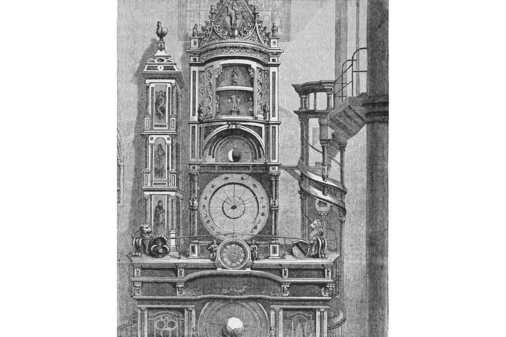 Reloj astronómico de la catedral de Estrasburgo.