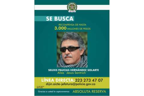 "Jesús Santrich" será buscado en 194 países: tiene circular roja de la Interpol