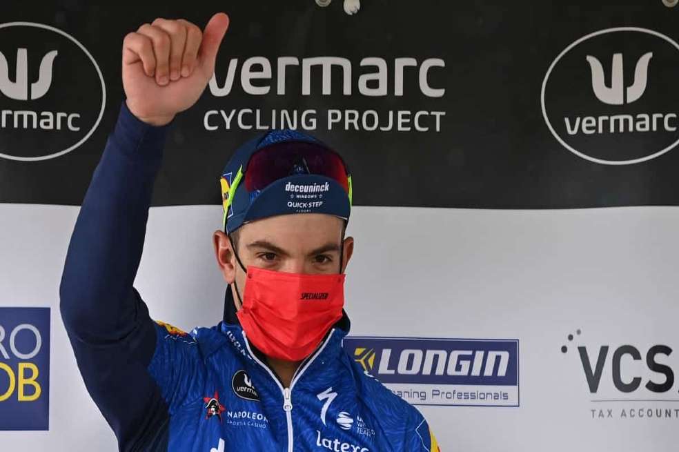 Álvaro Hodeg, segundo en la primera etapa del Tour de Polonia.